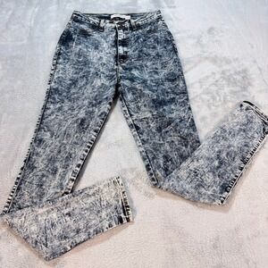 Vibrant M I U Womens Jeans Size 7 Acid Wash High Rise Skinny Made in USA Jegging